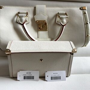 New in Box Louis Vuitton L’epanoui PM Handbag and matching trifold wallet
